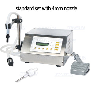 ZONESUN 5-3500ml Digital Control Water Drink Beverage Perfume Juice Milk Small Bottle Filler GFK 160 Liquid Filling Machine