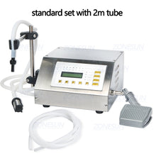 Load image into Gallery viewer, ZONESUN 5-3500ml Digital Control Water Drink Beverage Perfume Juice Milk Small Bottle Filler GFK 160 Liquid Filling Machine
