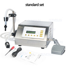 Load image into Gallery viewer, ZONESUN 5-3500ml Digital Control Water Drink Beverage Perfume Juice Milk Small Bottle Filler GFK 160 Liquid Filling Machine
