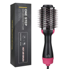 Load image into Gallery viewer, Electric Hair Straighter Comb 3 in 1 Multifunction Negative Ion Hair Dryer and Volumizer Hair Curler Brush Wet And Dry Use
