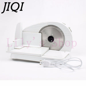 JIQI Automatic Mini Electric Meat Slicer Frozen Mutton Roll Grinder Food Mincer Beef Lamb Cutting Machine Vegetable Bread Cutter