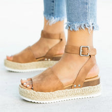 Load image into Gallery viewer, Women Sandals Plus Size Wedges Shoes For Women High Heels Sandals Summer Shoes 2019 Flip Flop Chaussures Femme Platform Sandals
