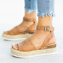 Load image into Gallery viewer, Women Sandals Plus Size Wedges Shoes For Women High Heels Sandals Summer Shoes 2019 Flip Flop Chaussures Femme Platform Sandals
