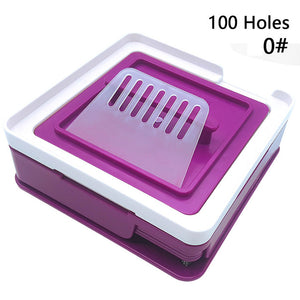 YTK 100 Holes Manual Capsule Filling Machine Manual Encapsulator Capsule Filling Board #000 #00 #0
