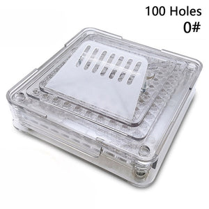 YTK 100 Holes Manual Capsule Filling Machine Manual Encapsulator Capsule Filling Board #000 #00 #0